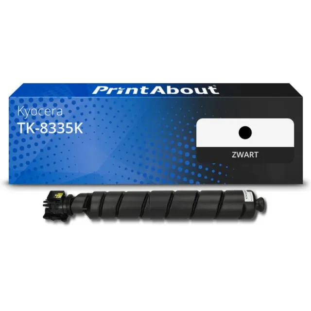PrintAbout huismerk Toner TK-8335K Zwart Geschikt voor Kyocera
