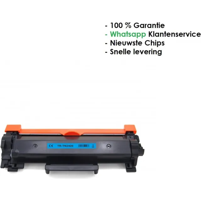 AtotZinkt premium XL Laser toner cartridge voor Brother TN-2420 | Geschikt voor Brother HL-L2310D, HL-L2350DW, HL-L2357DW, HL-L2375DW, HL-L2370DN, DCP-L2510, DCP-L2537DW, DCP-L2550DN, DCP-L2530DW, MFC-L2735DW, MFC-L2710, MFC-L2730DW, MFC-L2750DW. Zwart