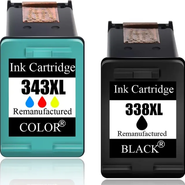 Inktkenners Inktcartridges Geschikt voor HP 338 / HP 343 XL | Geschikt voor HP PSC 1510, 1610, DeskJet 460, 5740, OfficeJet H470, Photosmart 2575, 2610, C3100, C3180 - multipack - Inktpatronen - inkt Zwart (18ml)