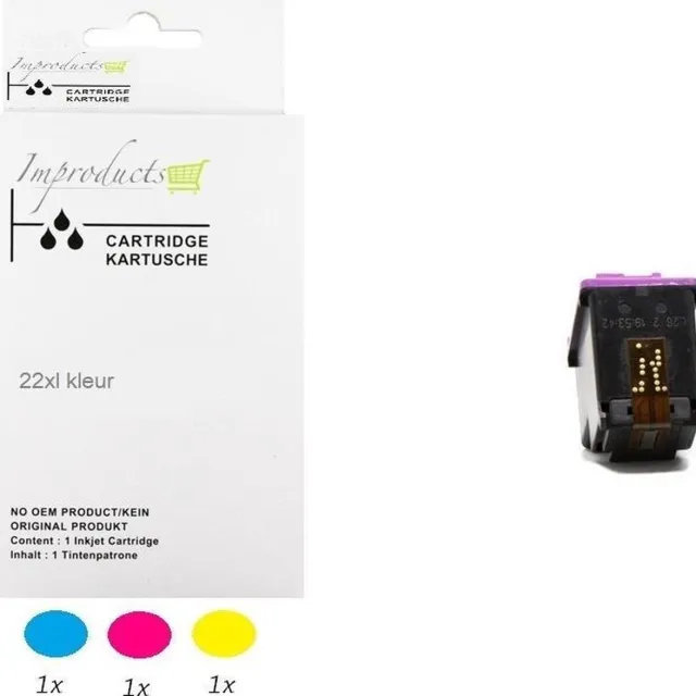 Improducts Inkt cartridges - Alternatief HP 22 XL - HP 22XL - C9352AE kleur