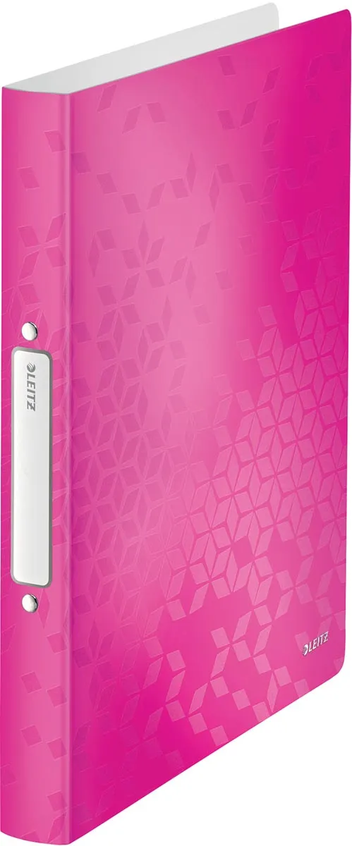 Leitz Ringband leitz wow a4 2-rings o-mechaniek 25mm pp Roze