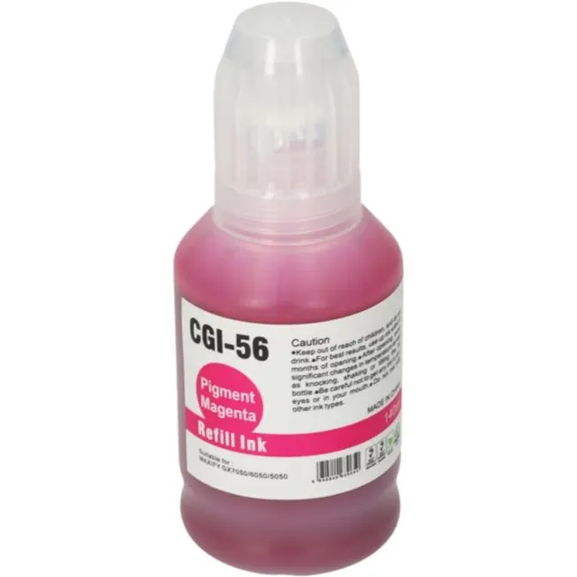 PrintAbout huismerk Inktcartridge GI-56M Magenta geschikt voor Canon