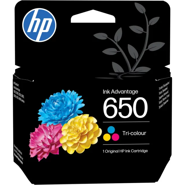 HP 650 Tri-Colour Ink Cartridge Multi colour