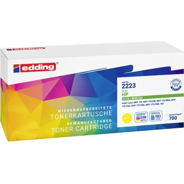 Edding Toner vervangt HP 117A (W2072A) Compatibel Geel 700 bladzijden EDD-2223 18-2223