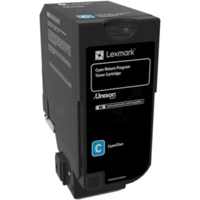 Lexmark 74C2HCE - Toner cyaan