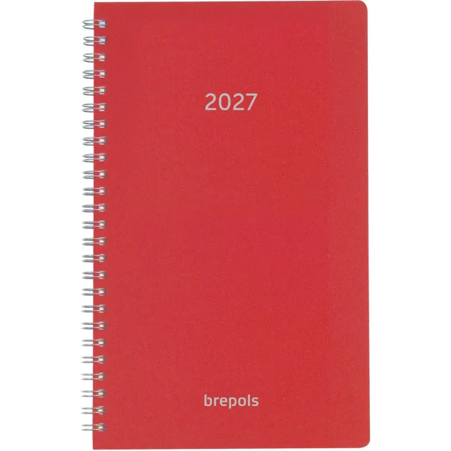 Brepols agenda Breform Polyprop 6-talig, rood, 2027