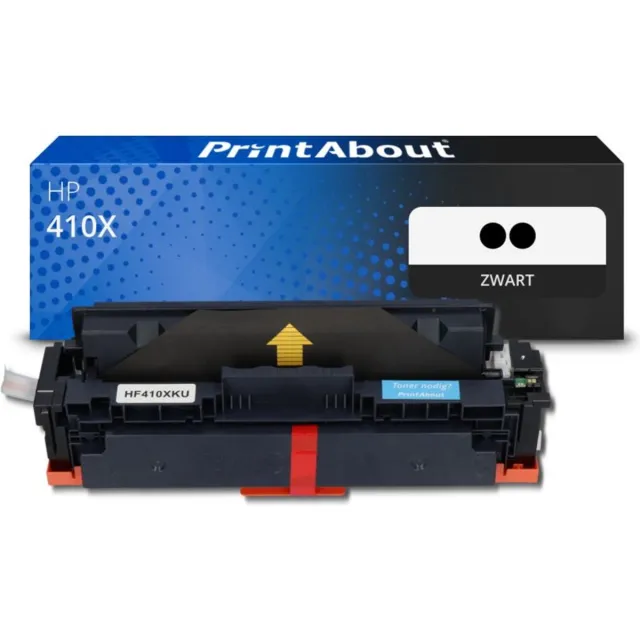 PrintAbout Alternatief voor de HP CF410XD (nr 410X) / Zwart / 2 Pack