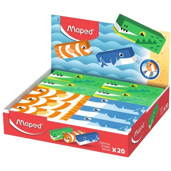 Maped Gum Maped Animals display à 20 stuks assorti