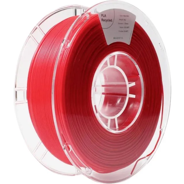 Maertz PMMA-1013-009 PMMA-1013-009 Filament PLA kunststof Gerecycled PLA 1.75 mm 1000 g Neon-rood 1 stuk(s) Kleurloos