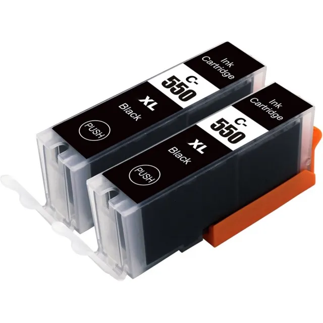 Inktkenners Dual Set Inktcartridges Geschikt voor Canon 550- 2x Zwart - PGI-550 - Geschikt voor Canon Pixma Printers: MG5450 / MG5550 / MG5650 / MG6350 / MG6450 / MG6650 / MG7150 / MG7550 / IP7250 / MX925 / MX725 / IX6850 / IP8750 2x Zwart XL 23 ml