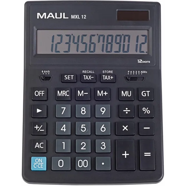 Maul bureaurekenmachine MXL 12, zwart