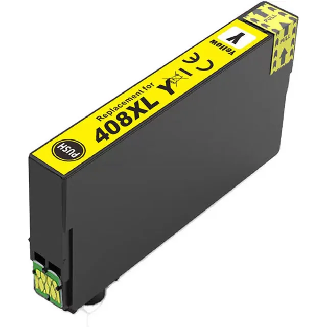 Inktkenners Inktcartridge Geschikt voor Epson 408XL| 1x Geel Geschikt voor Epson Workforce Pro WF C4810 Series