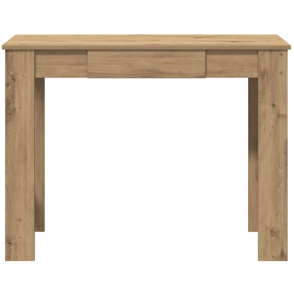 vidaXL Bureau 100x45x75 cm bewerkt hout artisanaal eikenkleur, foto 4
