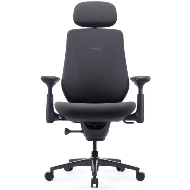 Libernovo Maxis Handleiding Dynamische ergonomische stoel, zitdiepte 52 cm, stof in de kleur grafiet