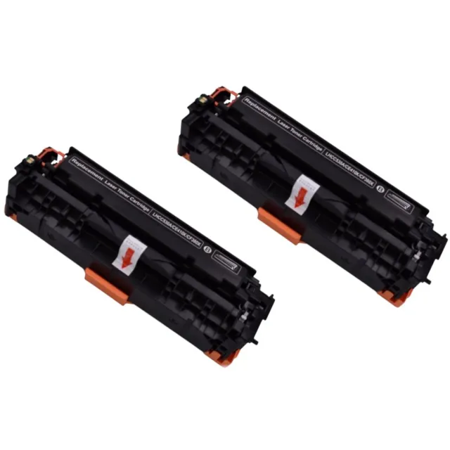 KATRIZ huismerk toner CC530A/CE410X/CF380X-(2x Zwart)|Geschikt voor HP Color Laser CP2020/CP2025 /Color Laser CM2320/2323/2430 /HP LaserJet Pro 300 color M351 Pro400 color M451 /400 series/ HP Color LaserJet Pro MFP M476 series