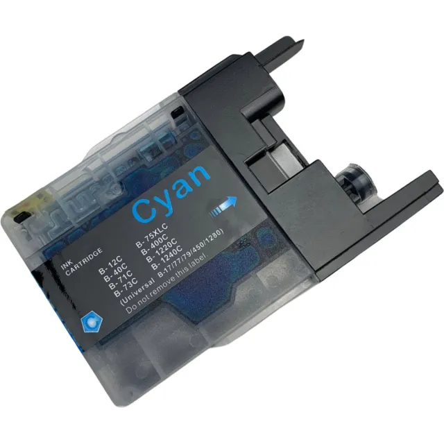 Zola Inktplace Huismerk LC12 / 40 / 71 / 73 / 75 / 400 / 1220 / 1240XL Inkt cartridge Cyan / Blauw geschikt voor Brother