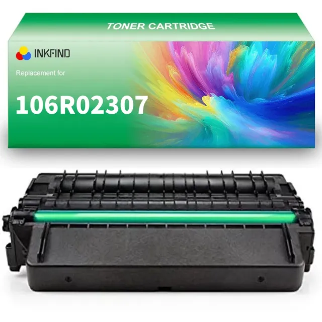 INKFIND 106R02307 Zwart tonercartridge compatibel met Xerox 106R02307 106R02306 Zwart geschikt voor Xerox Phaser 3320/DNI - 1-pack Zwart Zwart x 1