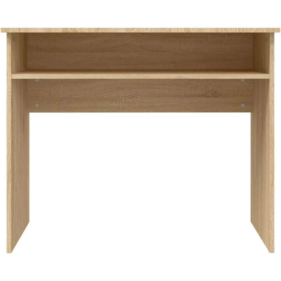 vidaXL Bureau 90x50x74 cm bewerkt hout sonoma eikenkleurig Bruin