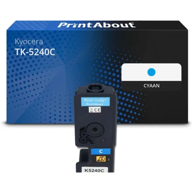 PrintAbout Huismerk Kyocera TK-5240C Toner Cyaan