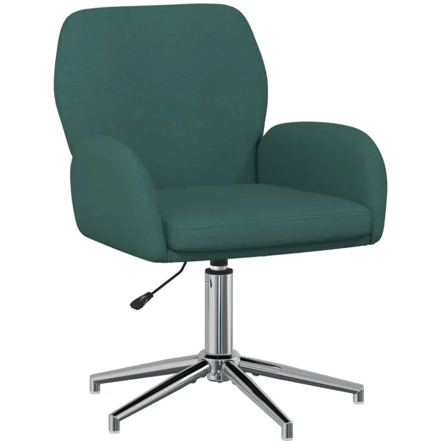 vidaXL Draaistoel - Stof - 54 - x - 58 - x - 90 - cm - Donkergroen