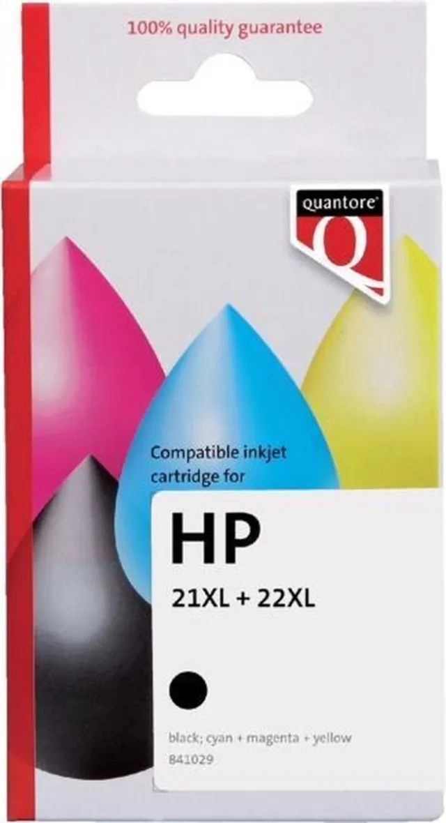 Quantore Inktcartridge quantore hp 21xl 22xl c9351 c9352 | Pak a 2 stuk False