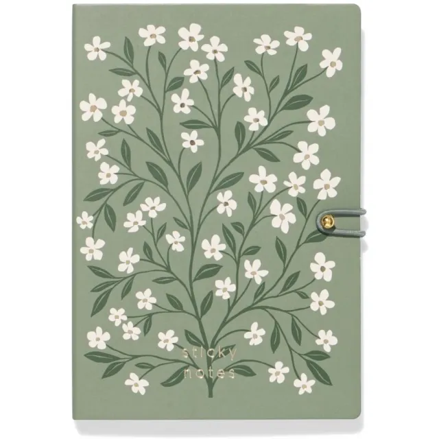 HEMA Sticky notes boekje 15.2x10.5x1.1cm bloemen (multicolor)