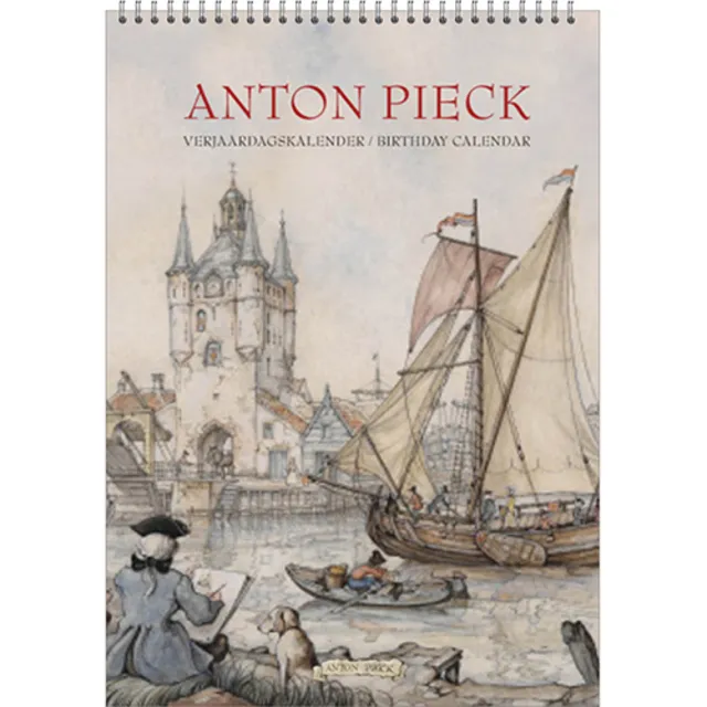 Anton Pieck Verjaardagskalender Anton Pieck Zicht op haven A4