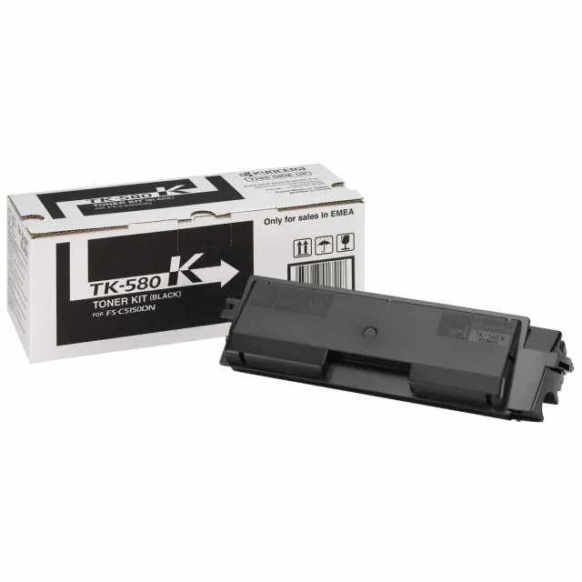 Kyocera TK-580K - Tonercartridge - 1 stuk - Origineel - Zwart
