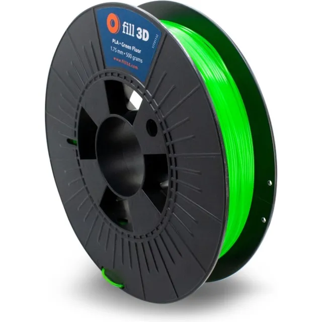 Fill 3D PLA Green Fluor 0,5 kg Fluoriserend groen