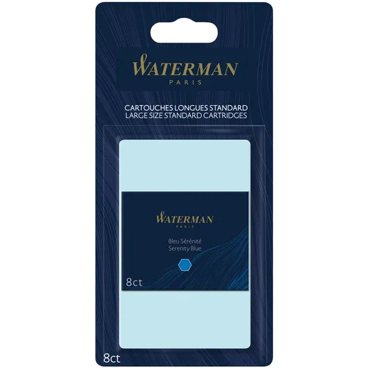 Waterman Inktpatroon Waterman internationaal Florida blauw blister à 8 stuks