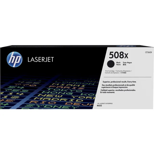 Hp toner 508X, 12 500 pagina's, OEM CF360X, zwart