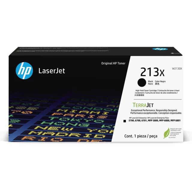 HP Toner 213X W2130X Schwarz bis zu 9.000 Seiten