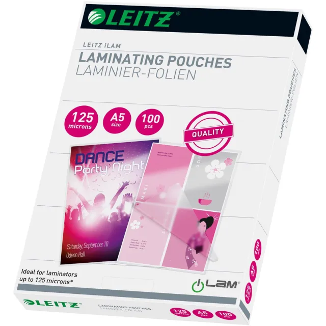 Leitz Eva lamineerhoes ft A5, 250 micron (2 x 125 micron), pak van 100 stuks