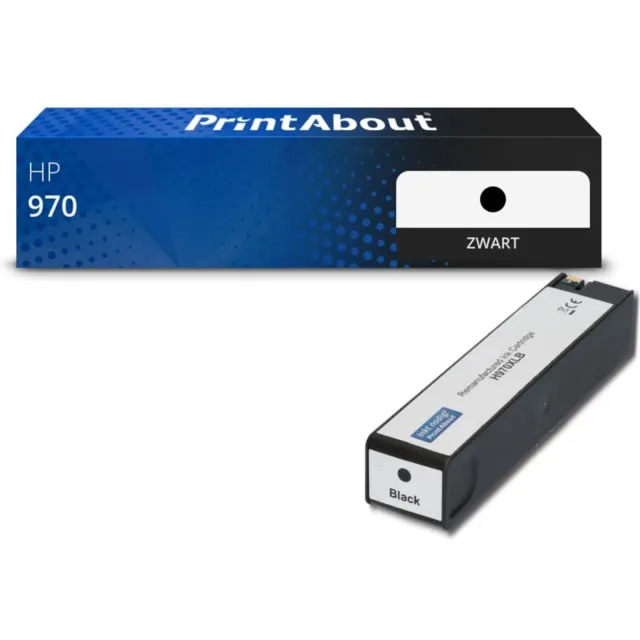 PrintAbout Huismerk HP 970 (CN621AE) Inktcartridge Zwart