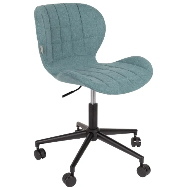 Zuiver OMG bureaustoel stof blauw