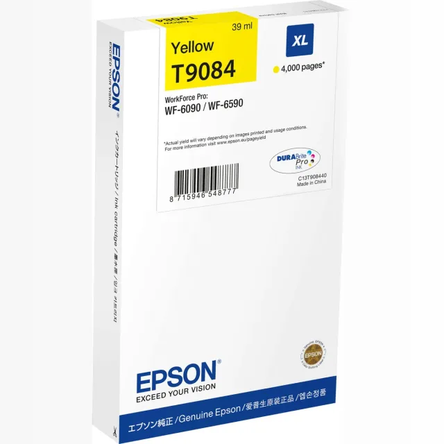 Epson Original Ink Cartridge Epson T9084 Yellow Geel
