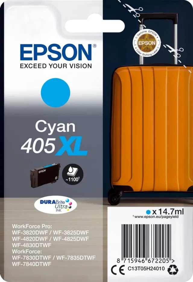 Epson 405XL inktcartridge cyaan