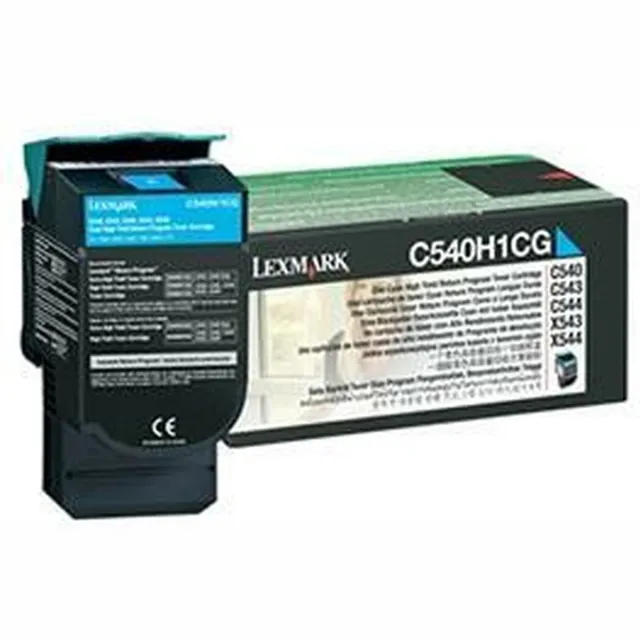 Lexmark C540, C543, C544, X543, X544 tonercartridge cyaan high capacity 2.000 pagina's 1-pack return program
