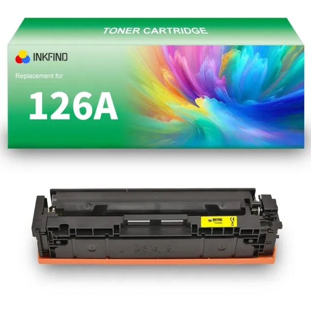 INKFIND 126AU (CE312A) Geel tonercartridge compatibel met HP 126A (CE312A) Geel en Canon Cartridge 729 Geel en HP 130A (CF352A) Geel - 1-pack Geel Geel x 1