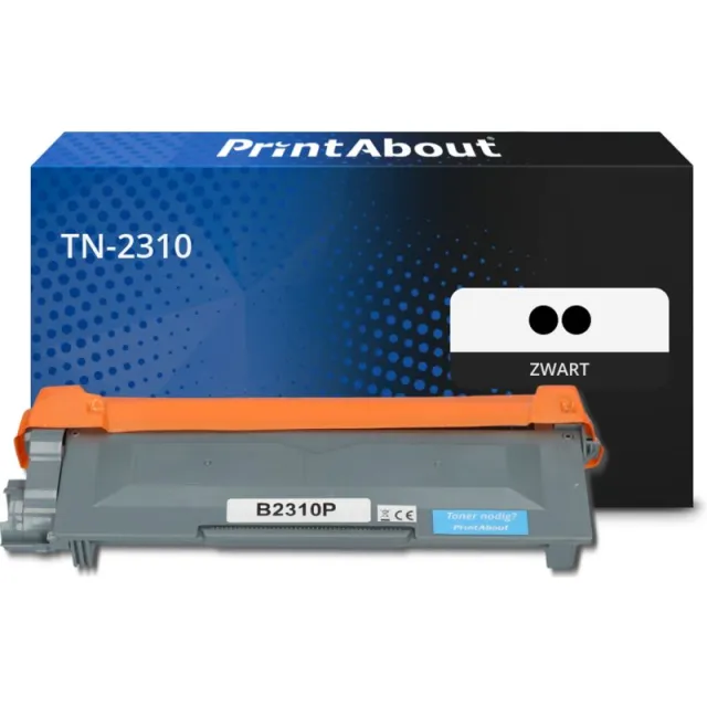 PrintAbout huismerk Toner TN-2310 Zwart Multipack Geschikt voor Brother