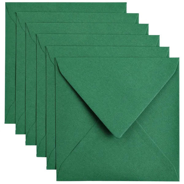 Papicolor Envelop Papicolor 140x140mm dennengroen pak à 6 stuks