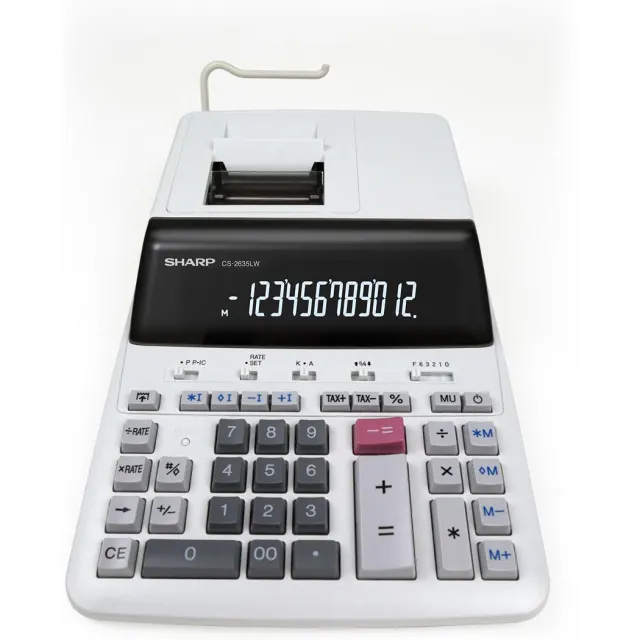 Sharp bureaurekenmachine CS-2635LW wit