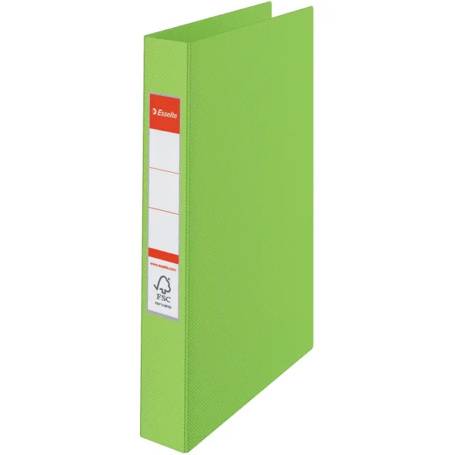 Esselte ringmap Vivida groen, 2 ringen