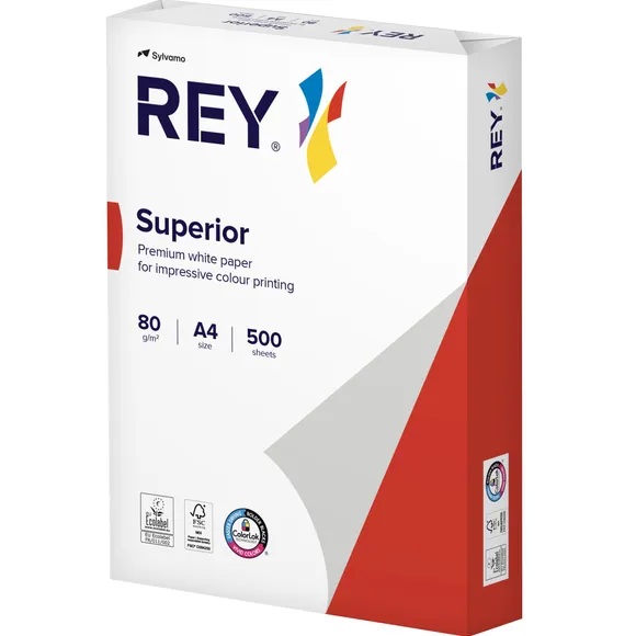 Rey Kopieerpapier Rey Superior A4 80gr wit 500 vel