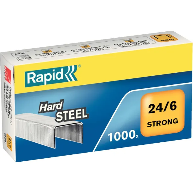 Rapid Nietjes 24/6, staal, doos van 1.000 nietjes