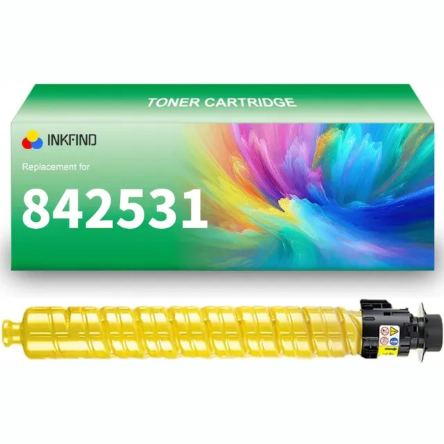INKFIND 842531 tonercartridge Geel compatibel met Ricoh IM C6010 C4510 842531 - 1-pack Geel Geel x 1