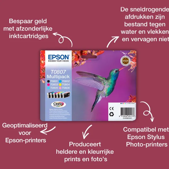 Epson T0803 - Inktcartridge / Magenta