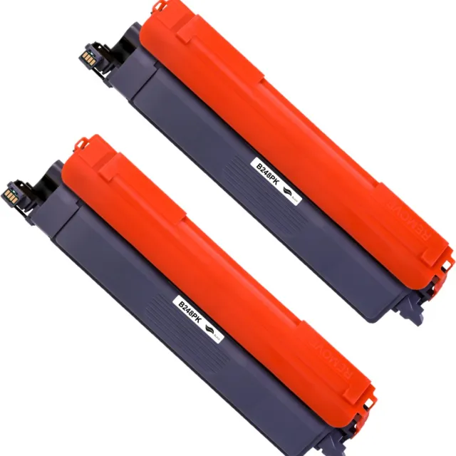 InktDL Huismerk geschikt voor Brother TN-248K XL - 2X Zwarte Toners - L3520CDWE - L3560CDW - L3220CWE - L3240CDW - L8230CDW - L8240CDW - L3740CDW - L3760CDW 2X Zwart (2X 3000 Pagina's)