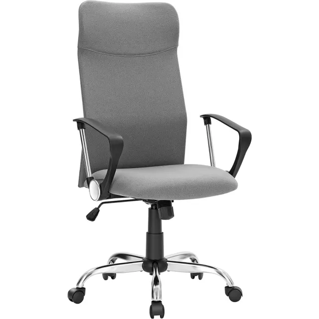 MAZAZU MIRA Home Bureaustoel - Stoel - Grijs - Stof - ‎79,6x51x23,6