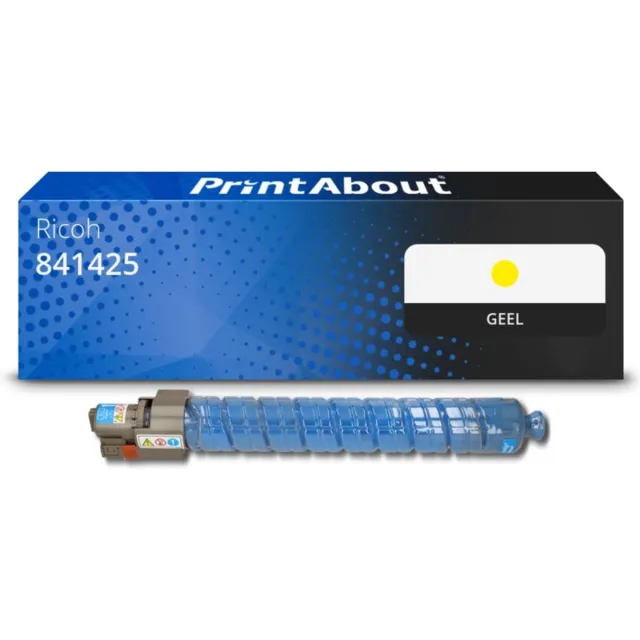 PrintAbout huismerk Toner 841425 Geel geschikt voor Ricoh